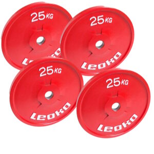 4 kpl 25 kg punaiset, viralliset metallilevyt