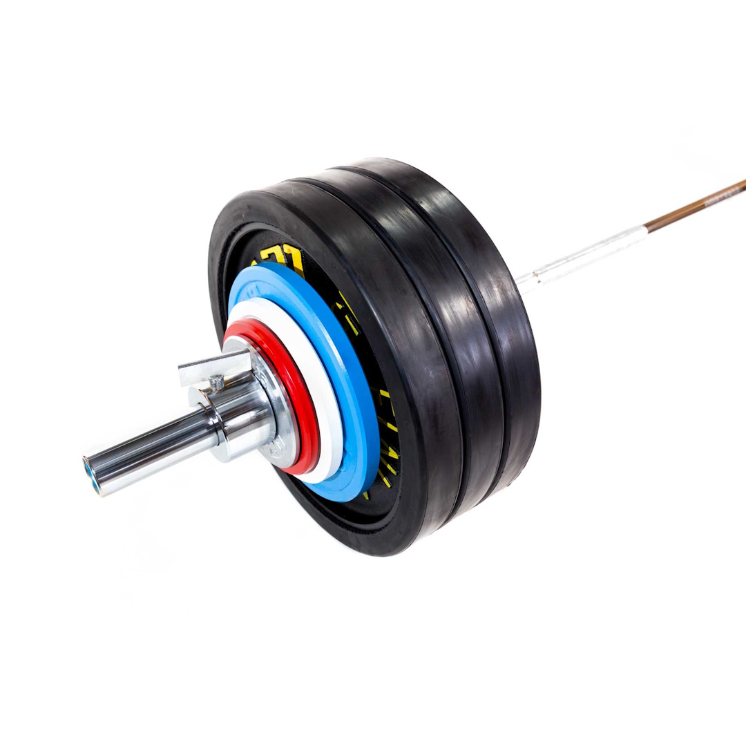 painosarja tangolla, 182,5 kg mustat kumilevyt'